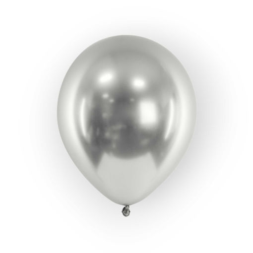 Picture of LATEX BALLOONS CHROME SILVER 12 INCH